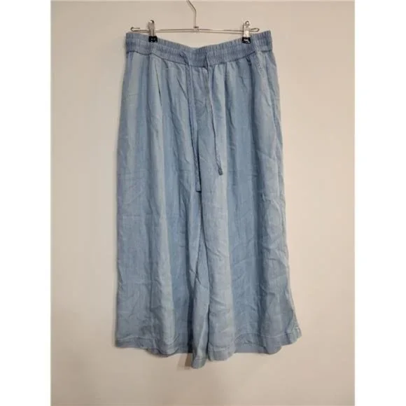 LOGO LORI GOLDSTEIN, Wide Leg Capri, Size Medium - Picture 1 of 4